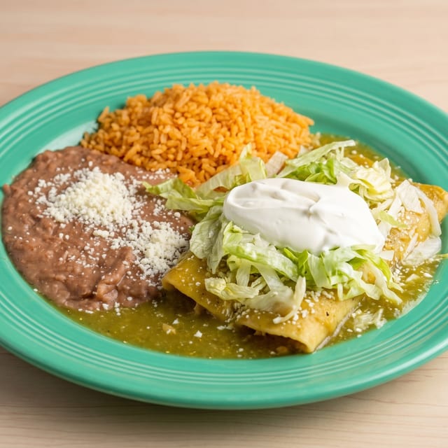 Enchiladas Verdes.