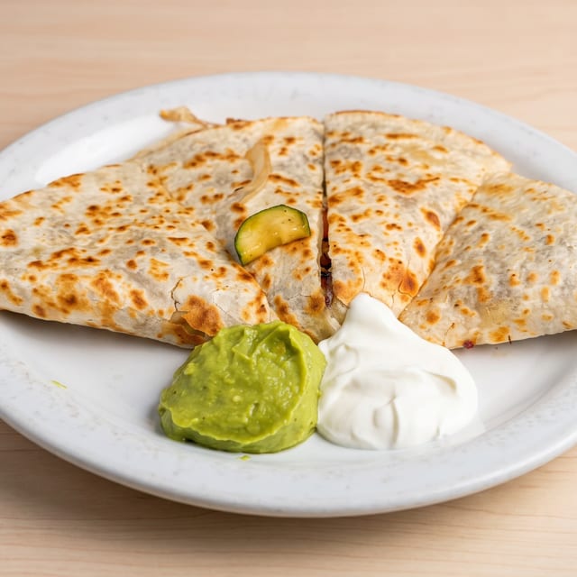 Veggie Quesadilla.