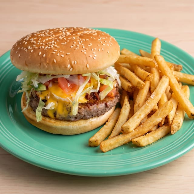 Mama's Certified Angus Burger.