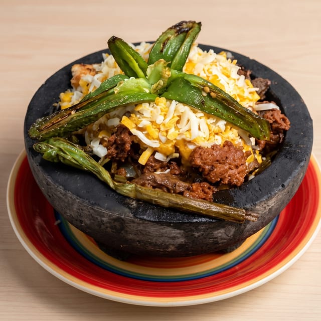 Iguana's Sizzling Molcajete.